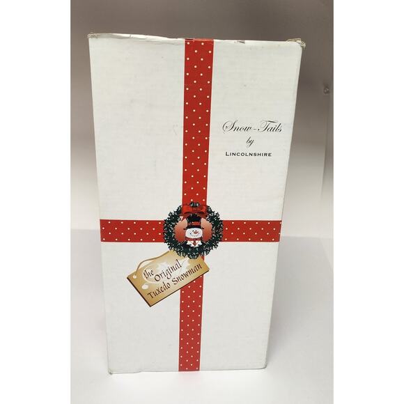 Lincolnshire The Original Tuxedo Snowman luminary-10" Lantern - Picture 15 of 15